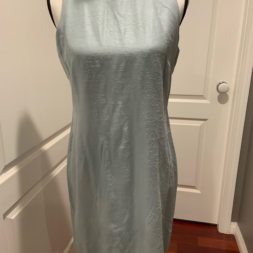 Emanuel Ungaro Sky Blue Sleeveless Mini Dress